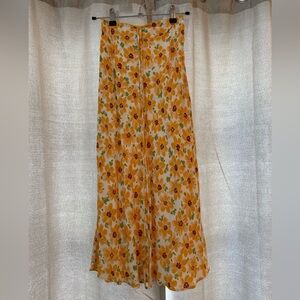 Urban Outfitters Floral Midi Skirt